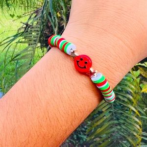 Clay bead bracelet